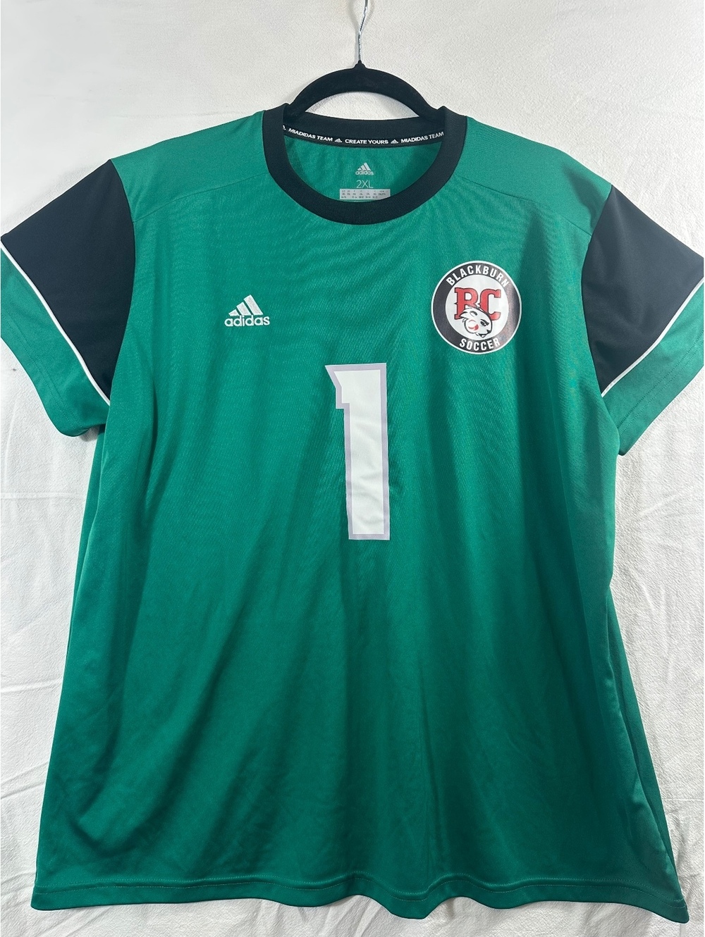 Adidas Blackburn Soccer green jersey